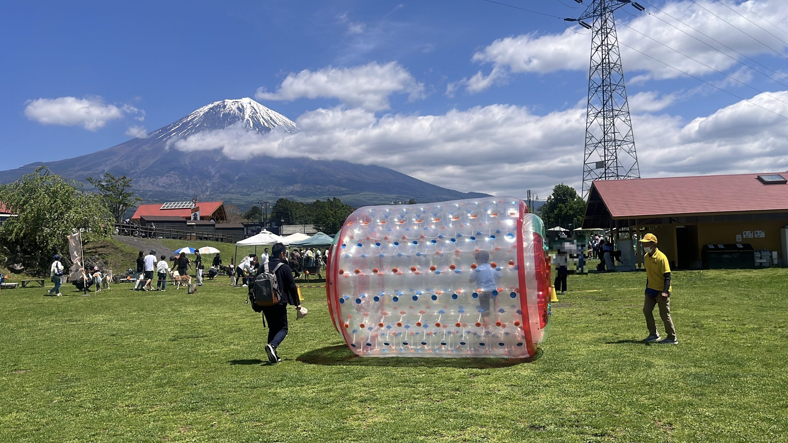 サイバーホイールと富士山（富士ミルクランド）